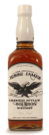 Jesse James Americas Outlaw Bourbon Whiskey 1.75 L bottle with classic label design.