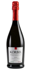 Korbel Prosecco 750 ML bottle with red foil and label.