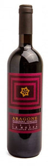 La Mozza Maremma Toscana Aragone 2012 wine bottle with intricate label design.