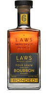 Laws Whiskey House 6 Years Old Four Grain Straight Bonded Bourbon Whiskey 750 ML bottle.
