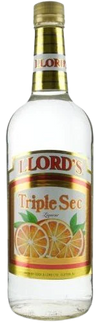 Llords Triple Sec Liqueur 1L bottle, orange-flavored liqueur for cocktails.