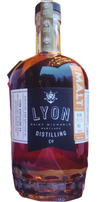 Lyon American Malt Whiskey 750 ML bottle with batch #001, barrel aged, distilled in American Oak.