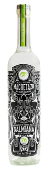Machetazo Wild Agave Salmiana Joven Mezcal 750ml bottle with artistic label design.