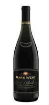 Mark West Pinot Noir Black bottle 750 ML, featuring dark berry and cherry notes, with toasted oak and mocha finish.