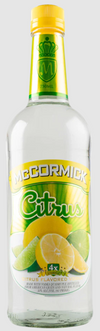 Mccormick Co Citrus Vodka 750 ML bottle with citrus label design.
