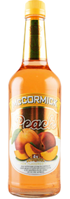 Mccormick Co Peach Vodka 750 ML bottle with peach flavor label.