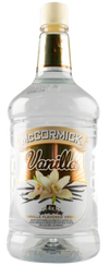Mccormick Co Vanilla Flavored Vodka 1.75 L bottle with label displaying vanilla flower.