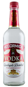 Mccormick Co Vodka 750 ML bottle quadruple distilled.