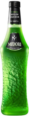 Midori Melon Liqueur 1L bottle with premium Japanese melon essence.
