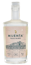 Mijenta Tequila Blanco 750 ML bottle with label featuring mountain illustration.