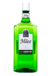 Miles Original & Genuine London Dry Gin 1 L bottle with juniper and lemon zest flavors.