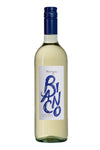Miravigna Bianco 750 ML bottle with a light straw-yellow color and blue label.