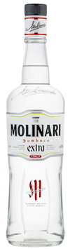 Molinari Sambuca Extra Liqueur 1 L bottle with Italian premium quality.