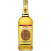 Montezuma Aztec Gold Tequila 1L bottle with golden tequila and traditional Aztec label