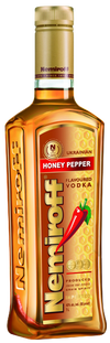Nemiroff Honey Pepper Vodka 1.75 L bottle with honey and pepper flavor.