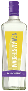 New Amsterdam Passionfruit Flavored Vodka 750ML bottle with yellow and purple label