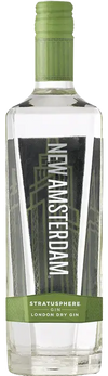 New Amsterdam Stratusphere The Original Gin 1L bottle with green label.