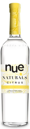 Nue Naturals Citrus Flavored Vodka 750 ML bottle, award-winning vodka from Dallas, Texas.