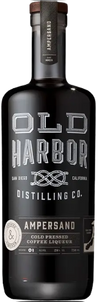 Old Harbor Ampersand Cold Pressed Coffee Liqueur 750ml bottle with rich coffee and dark rum blend.