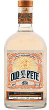 Old St. Pete Sunset Gin 750 ML bottle with vintage-style label and cork top.