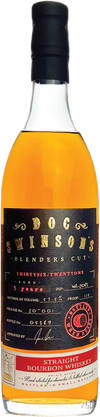 Doc Swinson's 5 Years Old Blenders Cut Straight Bourbon Whiskey 750 ML bottle.