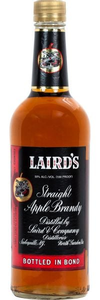 Laird's Bottle in Bond Straight Apple Brandy 750ml with classic label design.