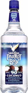 Parrot Bay Coconut Rum bottle with tropical coconut flavor, 750ml.