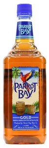 Parrot Bay Gold Rum 1.75 L bottle with Caribbean-style label featuring a parrot and tropical imagery.