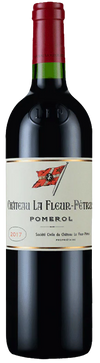 Chateau La Fleur-Petrus 2017, 750 ML bottle with rich red color and iconic label, representing the finesse and quality of Pomerol Bordeaux wines.