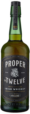 Proper Twelve Triple Distilled Irish Whiskey bottle, 1L size.