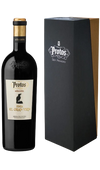 Protos Selección Grajo Viejo 750 ML with dark red wine and elegant black label.