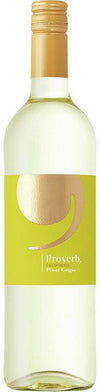 Bottle of Proverb Winery Pinot Grigio 750 ML – crisp white wine