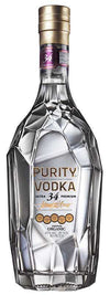 Purity Ultra 34 Premium Vodka 1 L bottle with geometric design.