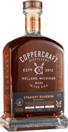 Coppercraft Straight Bourbon Whiskey 750 ML bottle with rich amber color and detailed label.