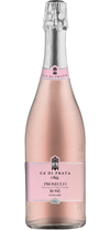 Ca di Prata Prosecco Rose Extra Dry 2019 bottle with pink label.