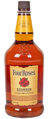 Four Roses Kentucky Straight Bourbon Whiskey 1.75L bottle with label and amber liquid inside