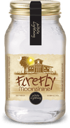 Firefly White Lightning Moonshine 750ML bottle with label featuring distillery illustration.
