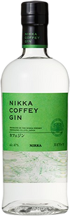 Nikka Coffey Gin 94 Proof 750 ML bottle with green label, showcasing Japanese botanicals.