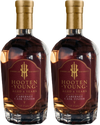 Hooten Young 15 Years Old American Whiskey Barrel Proof Collectors Combo 750 ML two bottles