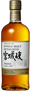 Nikka Miyagikyo Peated Single Malt Japanese Whiskey 2021 bottle, 750 ML.