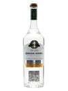 Green Mark Vodka 1.75 L bottle with seal of approval, Russian wheat-based.