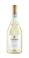 Ca Maiol Prestige Lugana 750 ML wine bottle with gold foil and embossed label.