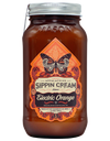 Sugarlands Shine Appalachian Sippin Cream Electric Orange Liqueur 750 ML bottle with orange zest and vanilla cream flavor.