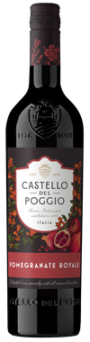 Castello del Poggio Pomegranate Royale wine bottle, 750 ML.
