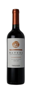 Natura Carmenere Organic 750 ML bottle of certified organic red wine