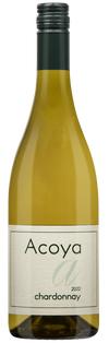 Acoya Chardonnay 750 ML wine bottle with oak aging notes.