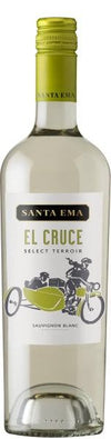 Santa Ema El Cruce Select Terroir Sauvignon Blanc 750 ML bottle with label design.
