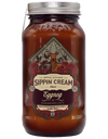 Sugarlands Shine Appalachian Sippin' Cream Eggnog Liqueur in 750ml mason jar with decorative label.