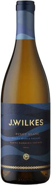 J Wilkes Pinot Blanc Santa Maria Valley wine bottle 750ml.