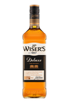 J.P. Wisers Canadian Whisky Deluxe 1L bottle with label showing award-winning rye blend.